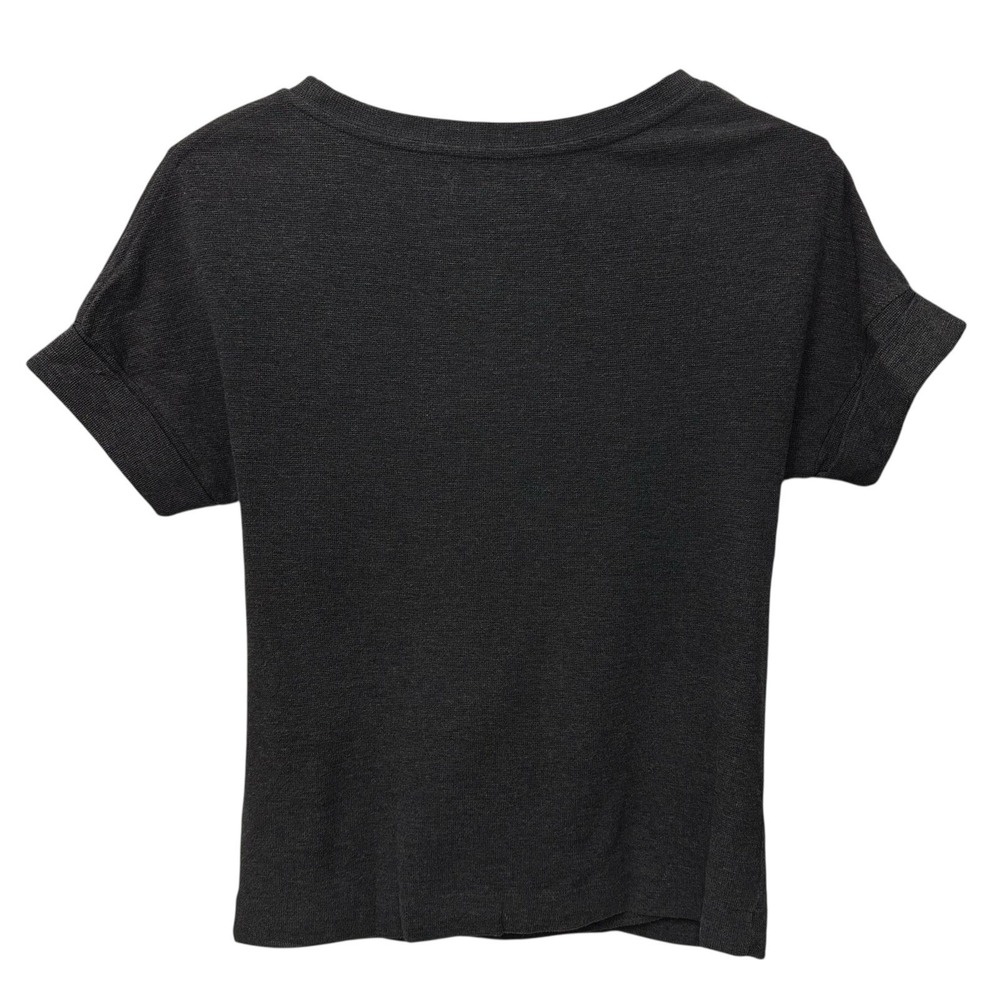 ALLSAINTS Diego Tee Dress Size Small Suede Knit‎ Pockets Short Sleeve Grey - Picture 5 of 9